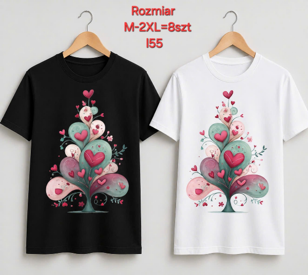 Bluzki damskie Roz M-2XL, Mix Kolor Paczka 8 szt